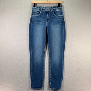 L'Agence Margot Skinny Jeans Womens 28 Blue Lightwash Denim High Rise Classic